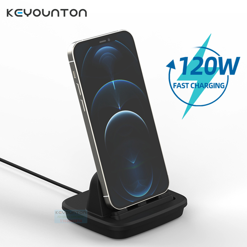 Usb C Earphone - Draadloze oplaadstandaard 120W USB-C snellaadstation voor