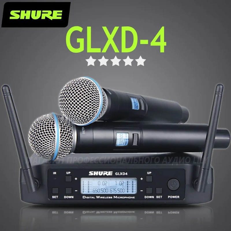 Shure Mic Sm58 - Shure GLXD4 BETA 58A Professioneel draadloos