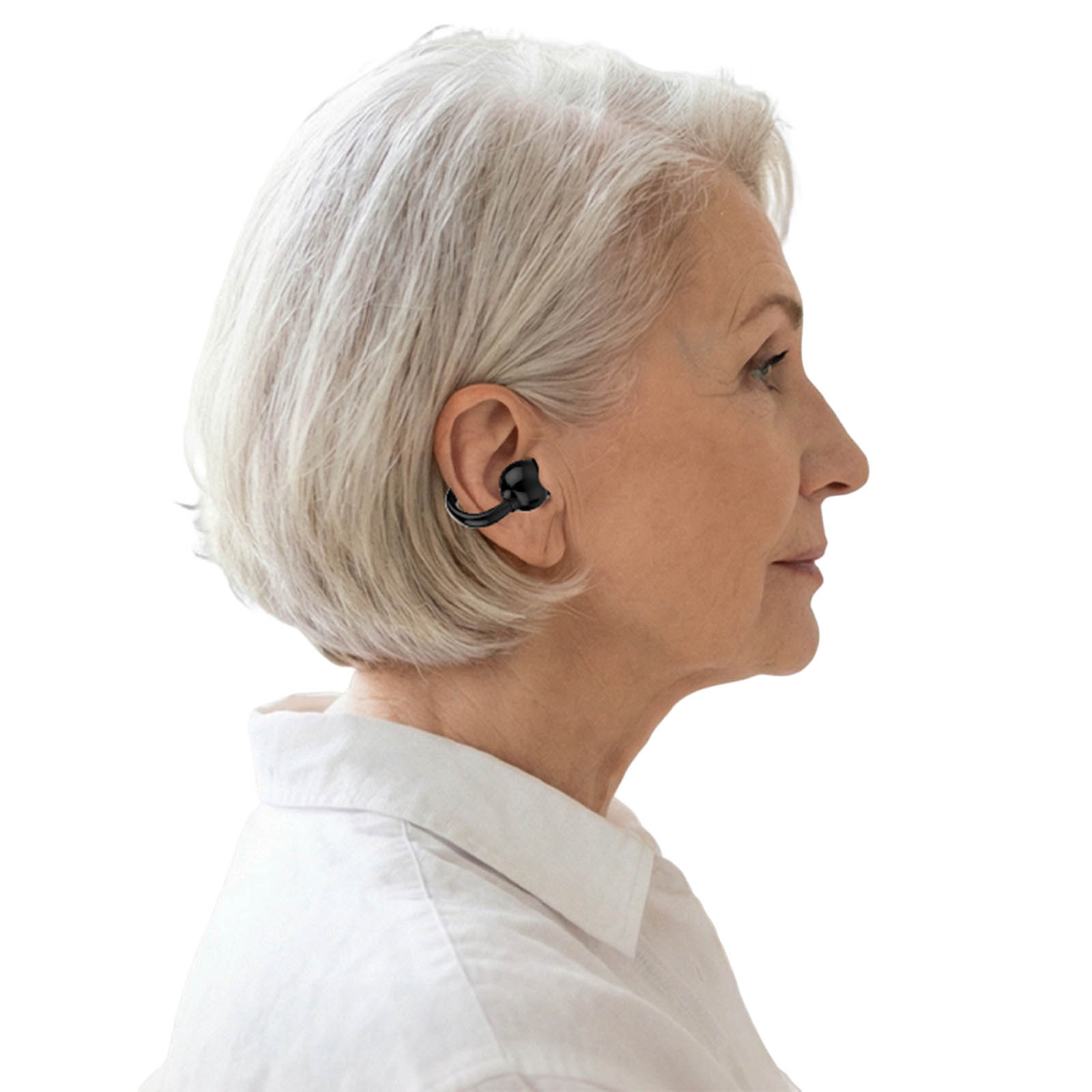 Bluetooth Headset On Ear - Bluetooth-compatibele single-ear headset met ruisonderdrukking, clip-on