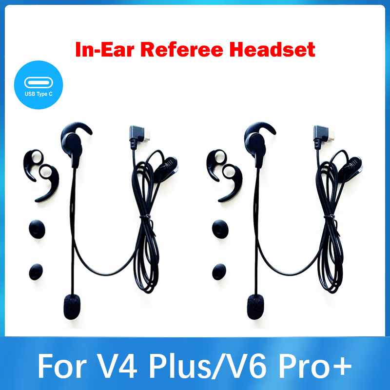 Bluetooth Headset On Ear - Type-C HIFI Voetbal In-ear Scheidsrechters Hoofdtelefoon