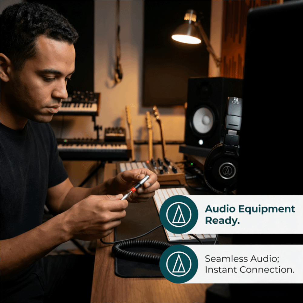 Audio Technica Headphone Ath-M50X - Plug en Play 2,5 mm naar