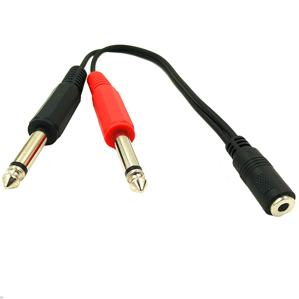 6,35 mm mannelijk naar 2, 6,35 - Audio Splitter Y recensie en prijs