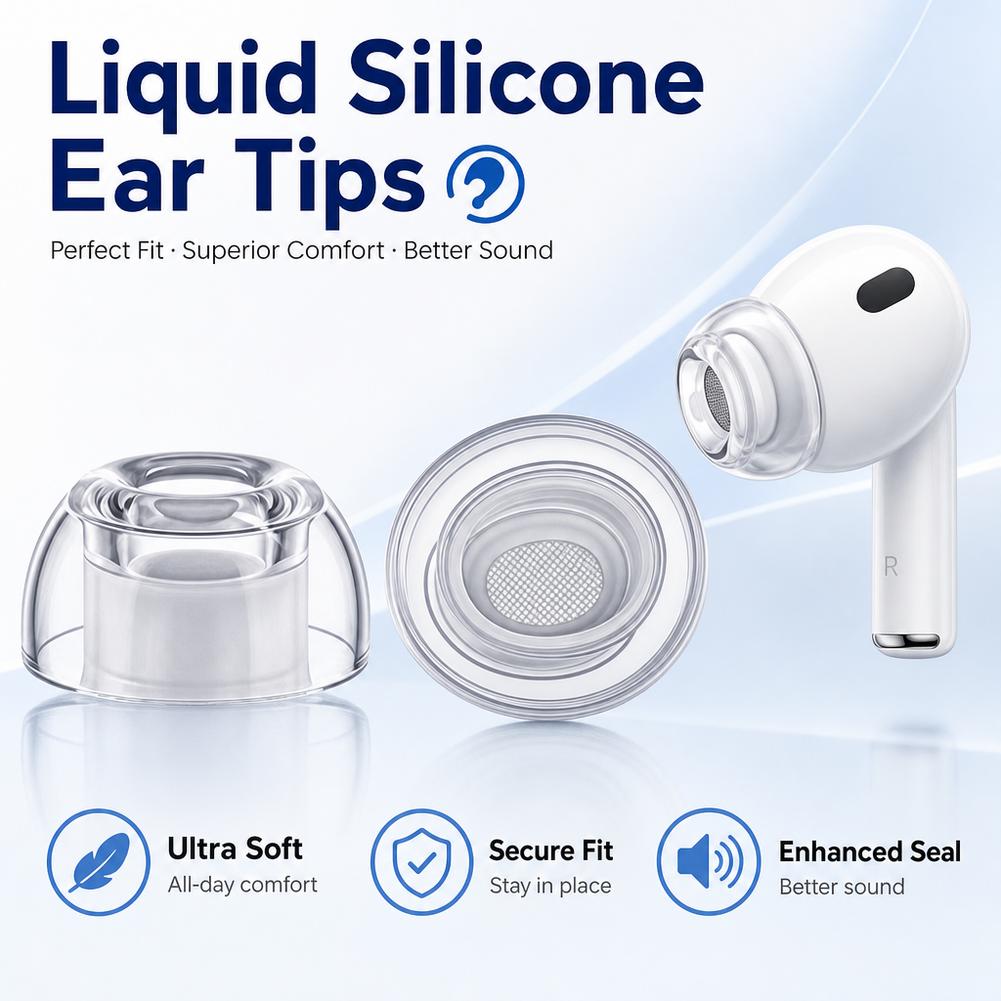 1/2/3Pairs Clear Vloeibare Sil - Silicone Ear Tip Replacement recensie en prijs