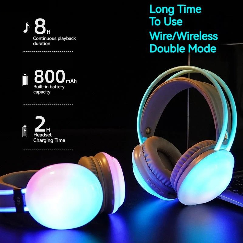 Gamer Draadloze Bluetooth-hoof - Gaming Headset Rgb recensie en prijs