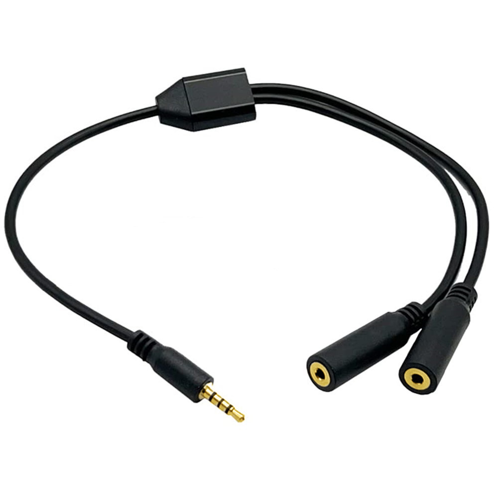 Vergulde 4-polige 2,5 mm manne - Audio Splitter Y recensie en prijs