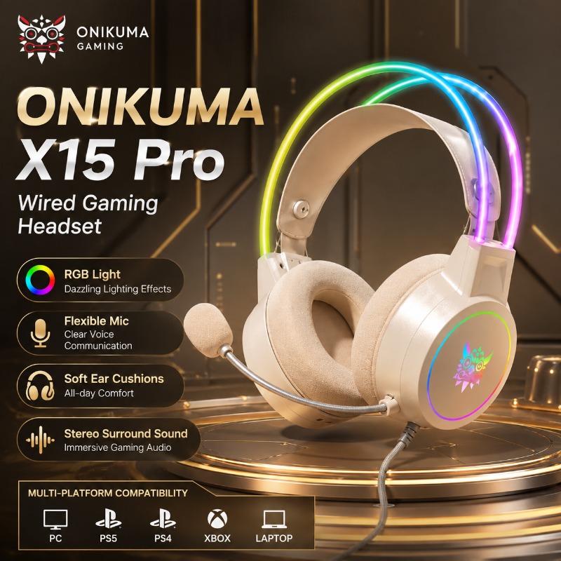 ONIKUMA X15 Pro Gaming Headset - Gaming Headset Rgb recensie en prijs