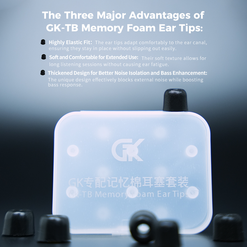 GK-TB 3 Paar (6 stuks) Geluids - Earphone Foam Tip recensie en prijs