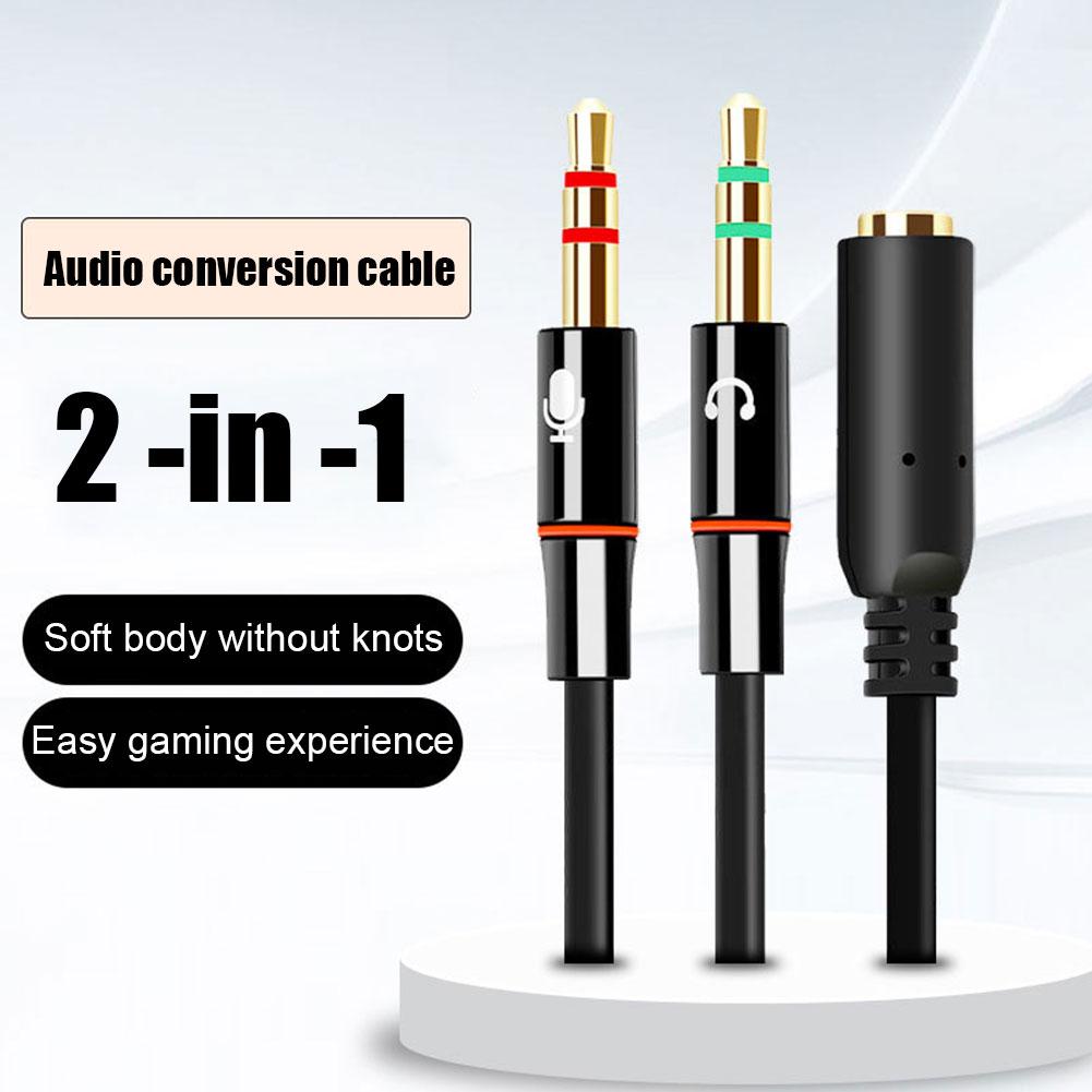 Hoofdtelefoon Microfoon Audio  - Audio Splitter Y recensie en prijs